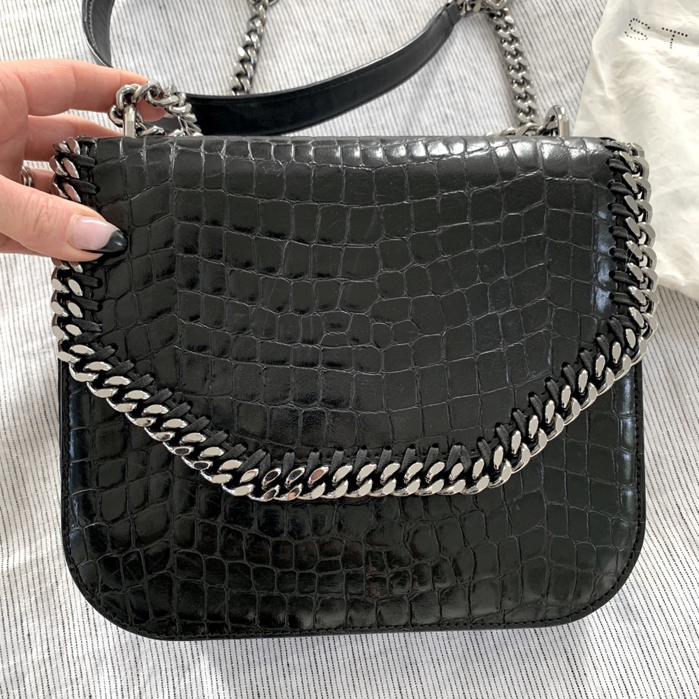 Stella McCartney embossed Falabella box bag